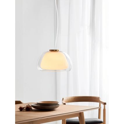 Nordlux - Pakabinamas šviestuvas ant laido JELLY 1xE27/40W/230V balta/skaidri