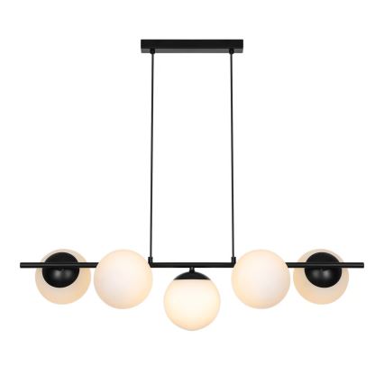 Nordlux - Pakabinamas šviestuvas ant laido LILLY 5xE14/10W/230V juodas