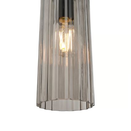 Nordlux - Pakabinamas šviestuvas ant laido MIELLA 3xE27/25W/230V juoda/dūminė
