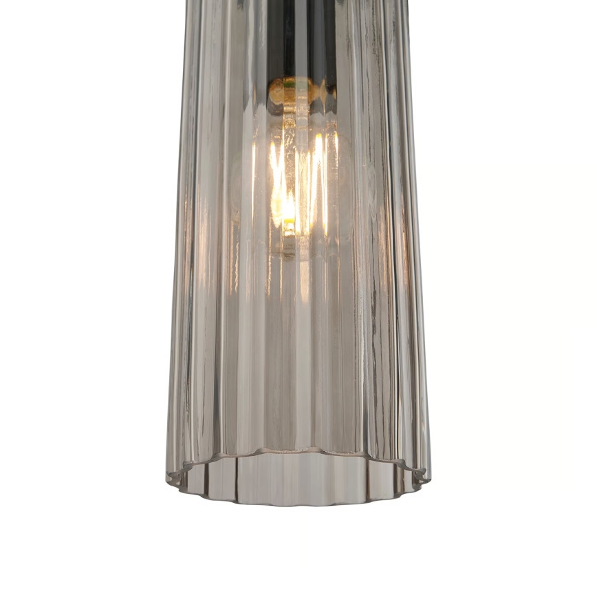 Nordlux - Pakabinamas šviestuvas ant laido MIELLA 3xE27/25W/230V juoda/dūminė