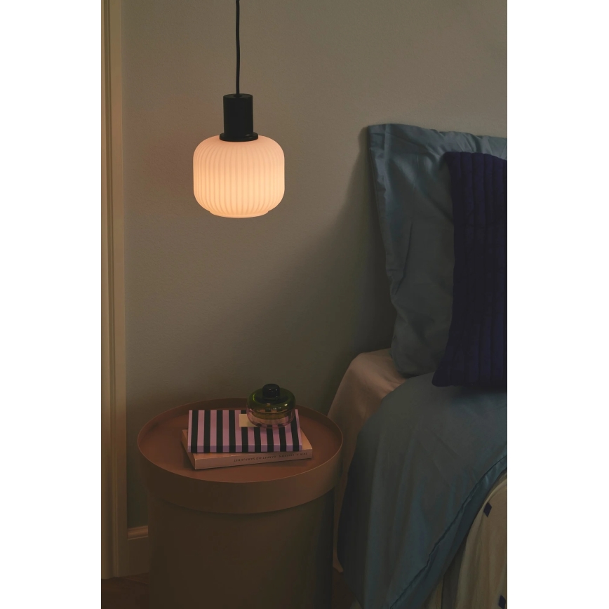 Nordlux - Pakabinamas šviestuvas ant laido MILFORD 1xE27/40W/230V juodas