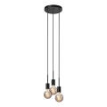 Nordlux - Pakabinamas šviestuvas ant laido PACO 3xE27/25W/230V juodas