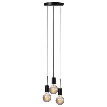 Nordlux - Pakabinamas šviestuvas ant laido PACO 3xE27/25W/230V juodas
