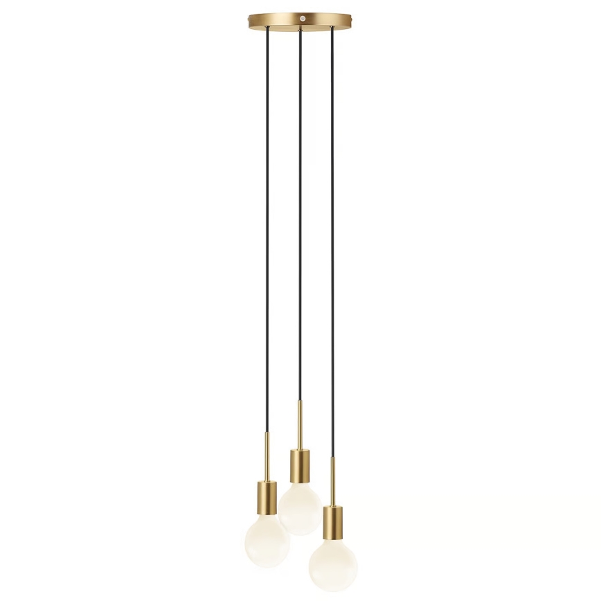 Nordlux - Pakabinamas šviestuvas ant laido PACO 3xE27/25W/230V, žalvarinis