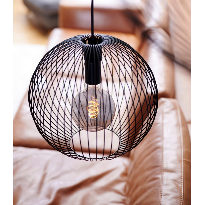 Nordlux - Pakabinamas šviestuvas BERONI 1xE27/60W/230V juodas