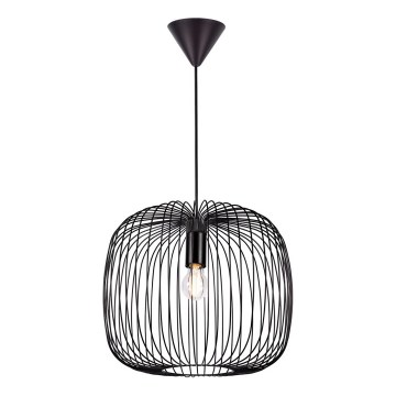 Nordlux - Pakabinamas šviestuvas BERONI ant laido 1xE27/60W/230V juodas, skersmuo 40 cm