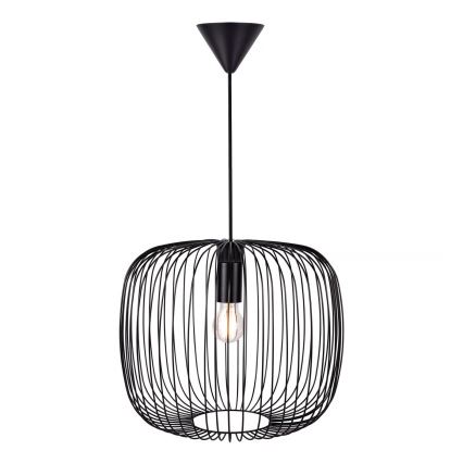 Nordlux - Pakabinamas šviestuvas BERONI ant laido 1xE27/60W/230V juodas, skersmuo 40 cm