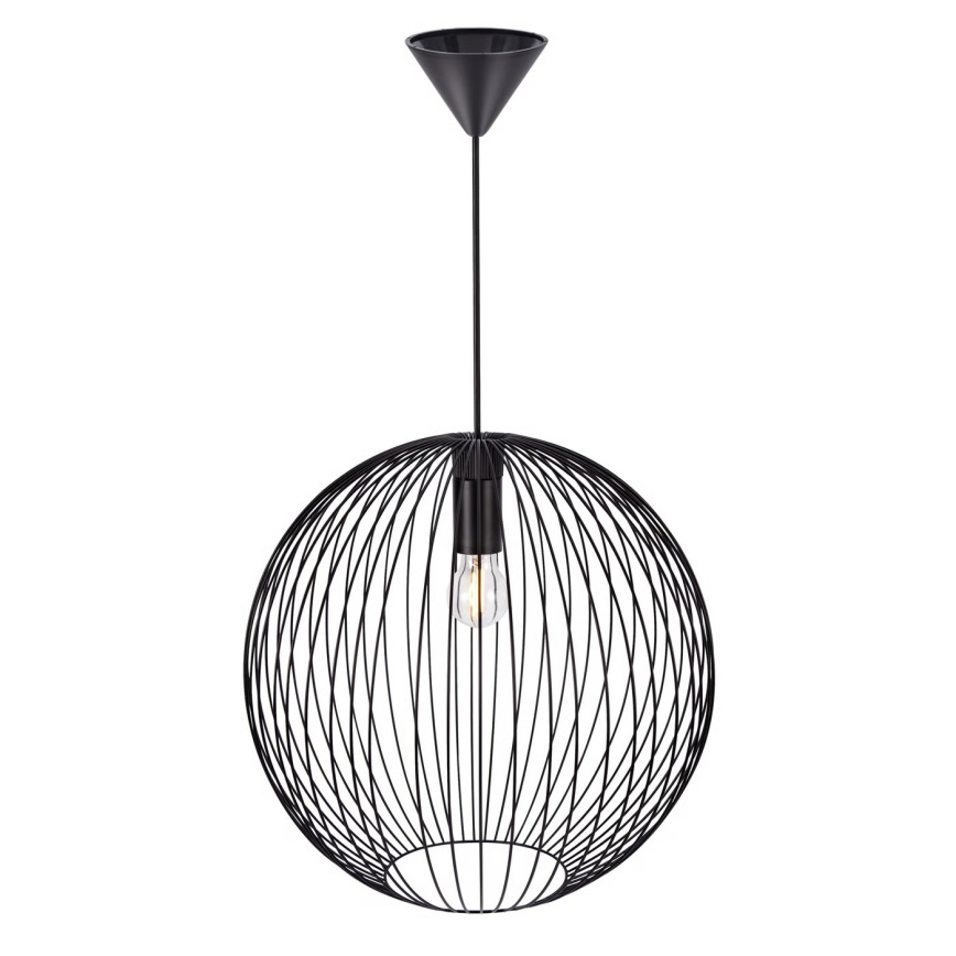Nordlux - Pakabinamas šviestuvas BERONI su laidu 1xE27/60W/230V juodas