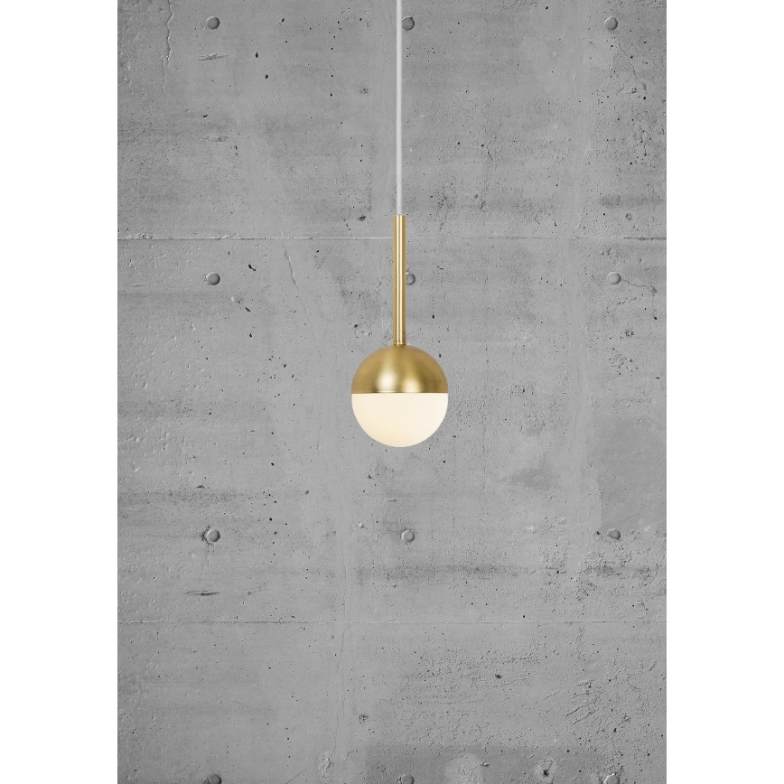 Nordlux - Pakabinamas šviestuvas CONTINA ant laido 1xG9/5W/230V, žalvarinis