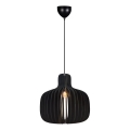 Nordlux - Pakabinamas šviestuvas HAZO ant laido 1xE27/60W/230V juodas
