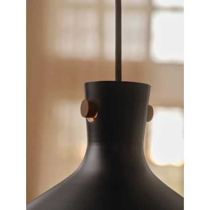 Nordlux - Pakabinamas šviestuvas su laidu DORINA 1xE27/60W/230V juodas