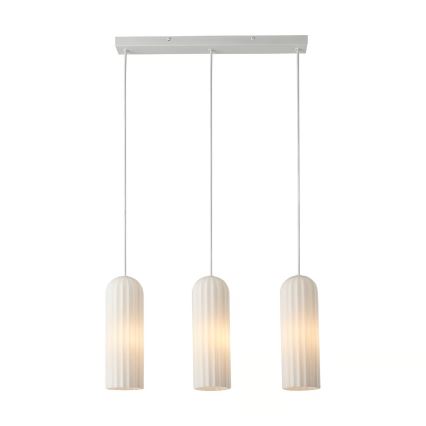Nordlux - Pakabinamas šviestuvas su laidu MIELLA 3xE27/25W/230V baltas