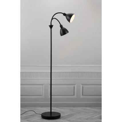 Nordlux - Pastatoma lempa RAY 2xE14/25W/230V juoda