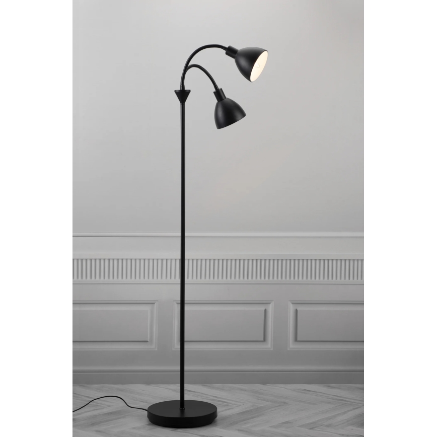 Nordlux - Pastatoma lempa RAY 2xE14/25W/230V juoda