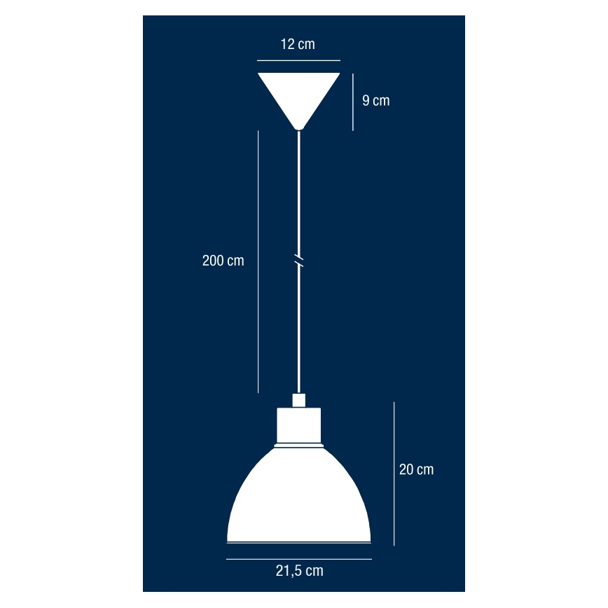 Nordlux - POP pakabinamas šviestuvas ant laido 1xE27/40W/230V juodas