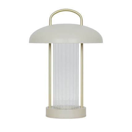 Nordlux - įkraunamas, šviesumą reguliuojantis jutiklinis stalinis LED šviestuvas MIRANO LED/3W/3,7V, smėlio spalvos