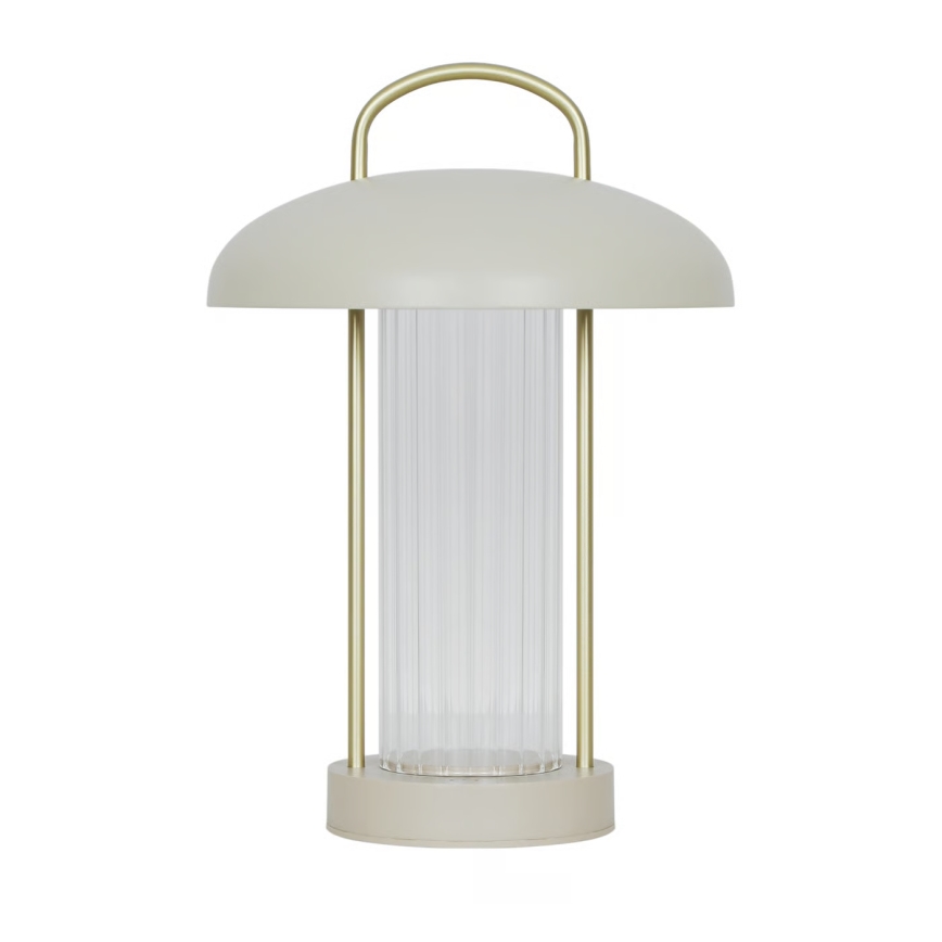 Nordlux - įkraunamas, šviesumą reguliuojantis jutiklinis stalinis LED šviestuvas MIRANO LED/3W/3,7V, smėlio spalvos