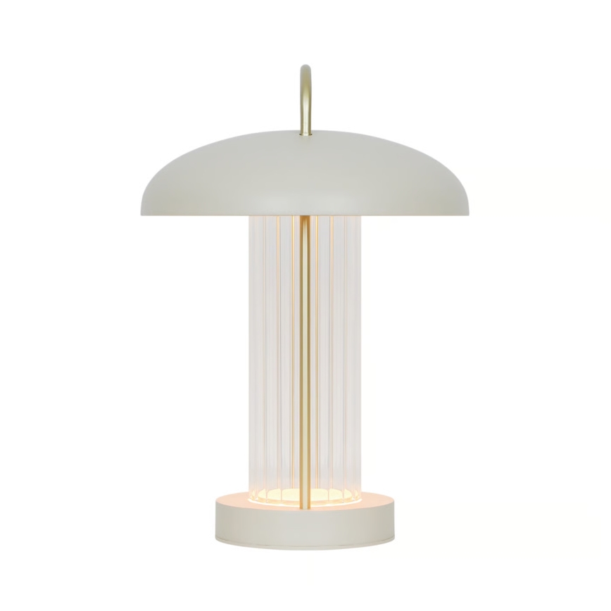 Nordlux - įkraunamas, šviesumą reguliuojantis jutiklinis stalinis LED šviestuvas MIRANO LED/3W/3,7V, smėlio spalvos