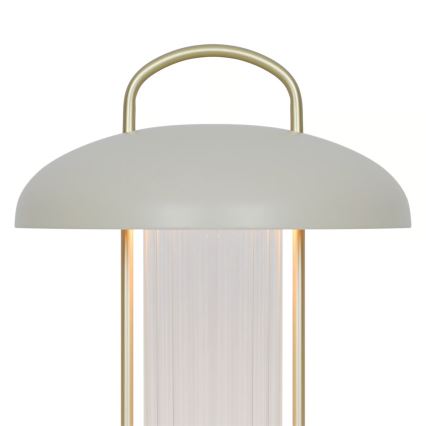 Nordlux - įkraunamas, šviesumą reguliuojantis jutiklinis stalinis LED šviestuvas MIRANO LED/3W/3,7V, smėlio spalvos