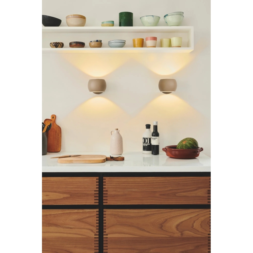 Nordlux - Pritemdomas sieninis akcentinis šviestuvas BELIR 1xG9/5W/230V smėlio spalva