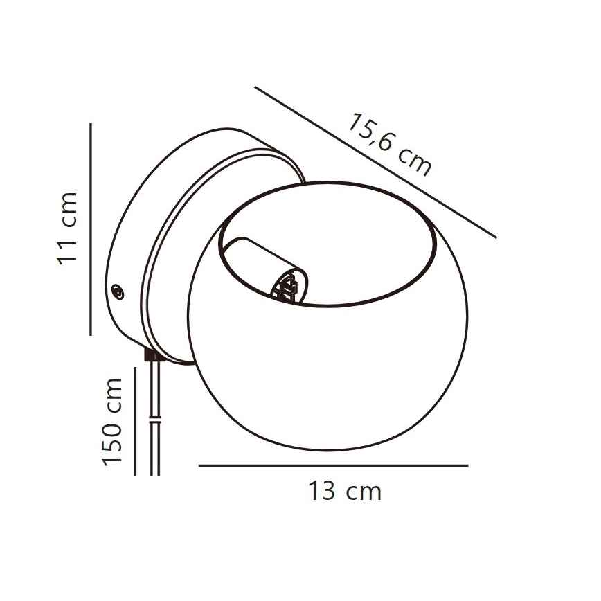 Nordlux - Pritemdomas sieninis akcentinis šviestuvas BELIR 1xG9/5W/230V smėlio spalva