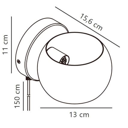 Nordlux - Pritemdomas sieninis akcentinis šviestuvas BELIR 1xG9/5W/230V žalia