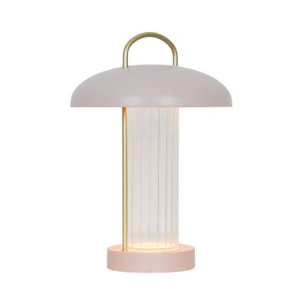 Nordlux - LED įkraunama jutiklinė stalinė lempa MIRANO, su reguliuojamu ryškumu, LED/3W/3,7V, rožinė
