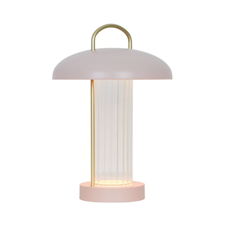 Nordlux - LED įkraunama jutiklinė stalinė lempa MIRANO, su reguliuojamu ryškumu, LED/3W/3,7V, rožinė