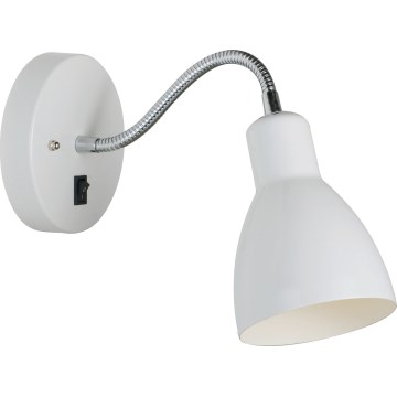 Nordlux - Siena flexible Akcentinis šviestuvas CYCLONE 1xE14/15W/230V balta