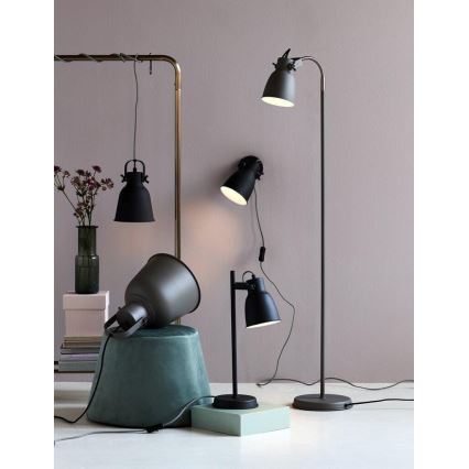 Nordlux - Sieninis akcentinis šviestuvas ADRIAN 1xE27/25W/230V antracitas