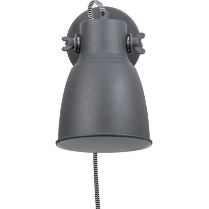 Nordlux - Sieninis akcentinis šviestuvas ADRIAN 1xE27/25W/230V antracitas