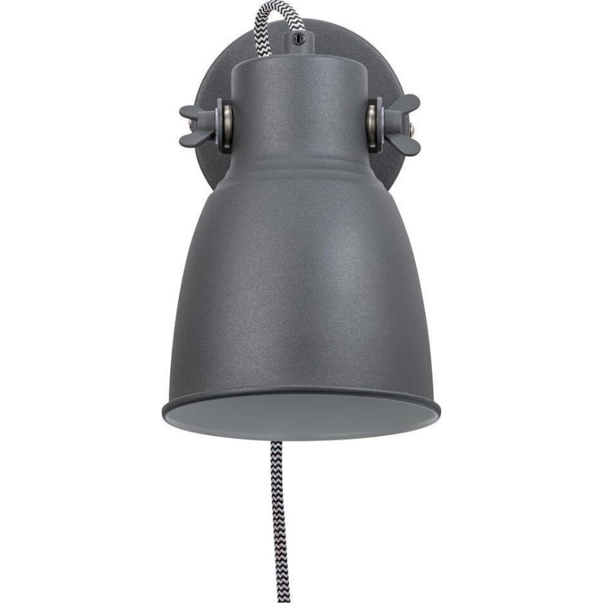 Nordlux - Sieninis akcentinis šviestuvas ADRIAN 1xE27/25W/230V antracitas