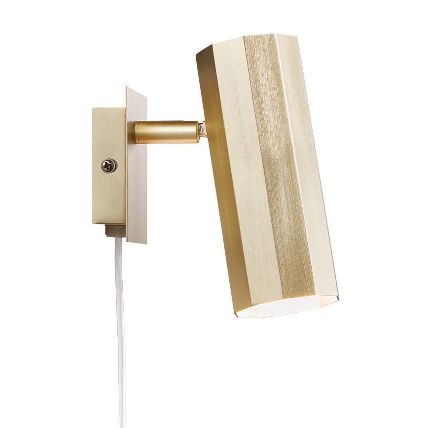 Nordlux - Sieninis akcentinis šviestuvas ALANIS 1xGU10/15W/230V auksas