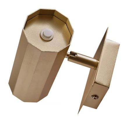 Nordlux - Sieninis akcentinis šviestuvas ALANIS 1xGU10/15W/230V auksas