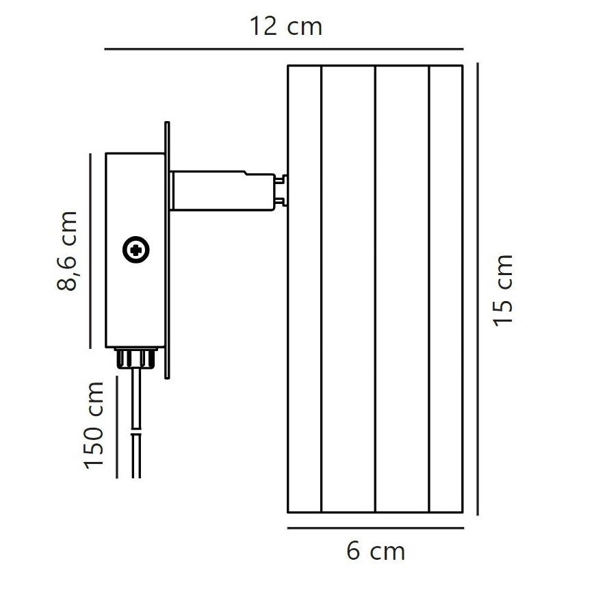 Nordlux - Sieninis akcentinis šviestuvas ALANIS 1xGU10/15W/230V auksas
