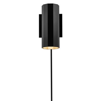 Nordlux - Sieninis akcentinis šviestuvas ALANIS 1xGU10/15W/230V juoda