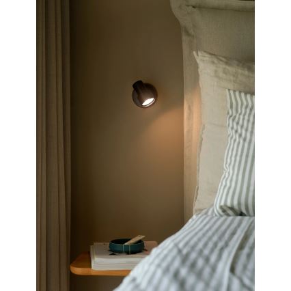 Nordlux - Sieninis akcentinis šviestuvas BOSTON 1xGU10/5W/230V juoda