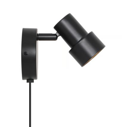 Nordlux - Sieninis akcentinis šviestuvas BOSTON 1xGU10/5W/230V juoda