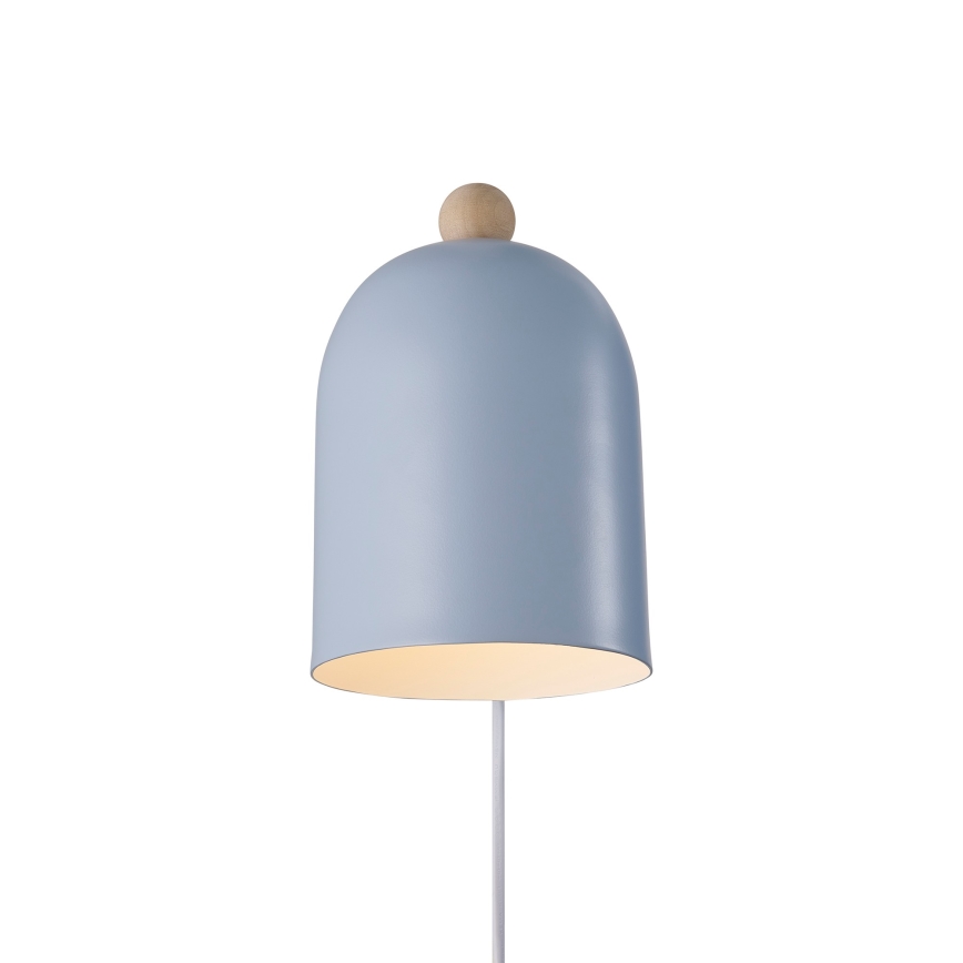 Nordlux - Sieninis akcentinis šviestuvas GASTON 1xE27/15W/230V mėlyna