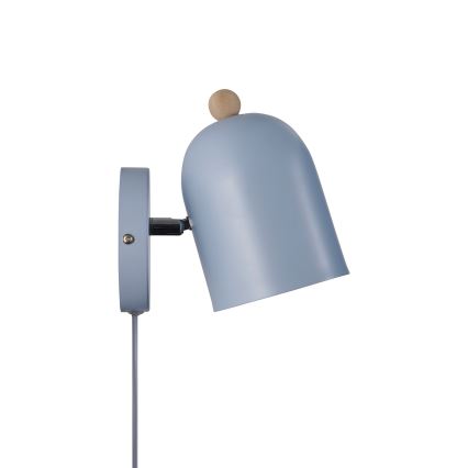 Nordlux - Sieninis akcentinis šviestuvas GASTON 1xE27/15W/230V mėlyna