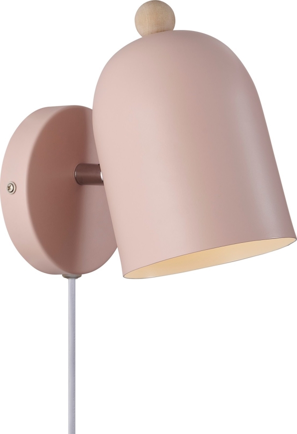 Nordlux - Sieninis akcentinis šviestuvas GASTON 1xE27/15W/230V rausva