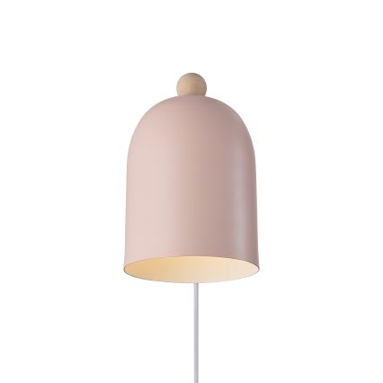 Nordlux - Sieninis akcentinis šviestuvas GASTON 1xE27/15W/230V rausva
