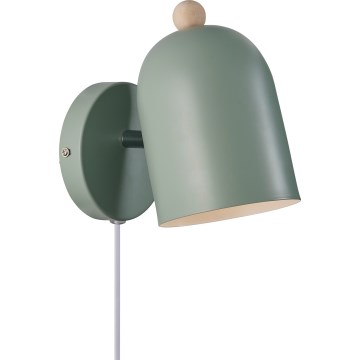 Nordlux - Sieninis akcentinis šviestuvas GASTON 1xE27/15W/230V žalia