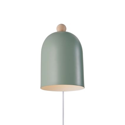 Nordlux - Sieninis akcentinis šviestuvas GASTON 1xE27/15W/230V žalia