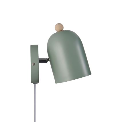 Nordlux - Sieninis akcentinis šviestuvas GASTON 1xE27/15W/230V žalia