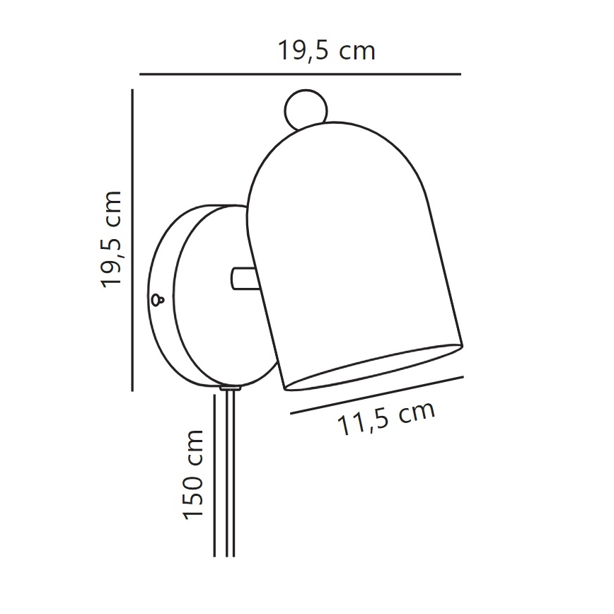 Nordlux - Sieninis akcentinis šviestuvas GASTON 1xE27/15W/230V žalia