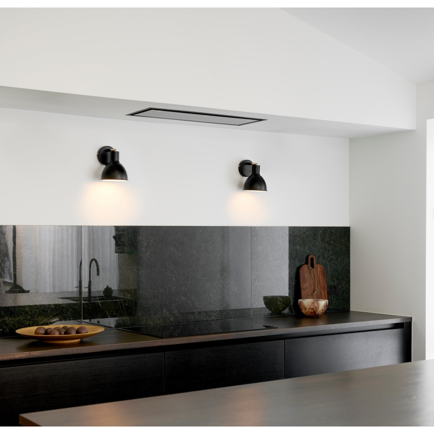 Nordlux - Sieninis akcentinis šviestuvas POP 1xE27/18W/230V juoda/auksas