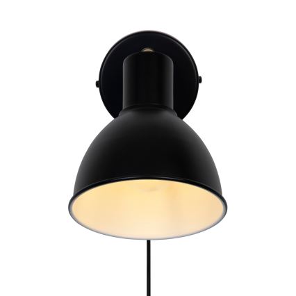 Nordlux - Sieninis akcentinis šviestuvas POP 1xE27/18W/230V juoda/auksas
