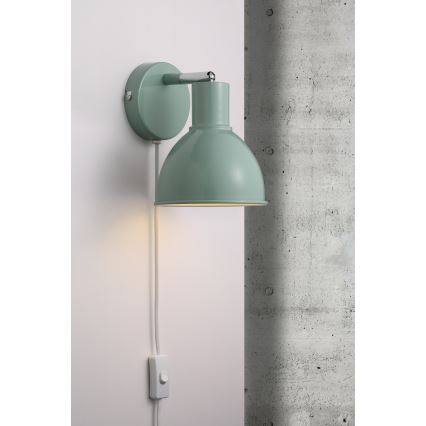 Nordlux - Sieninis akcentinis šviestuvas POP 1xE27/18W/230V Mėtinė