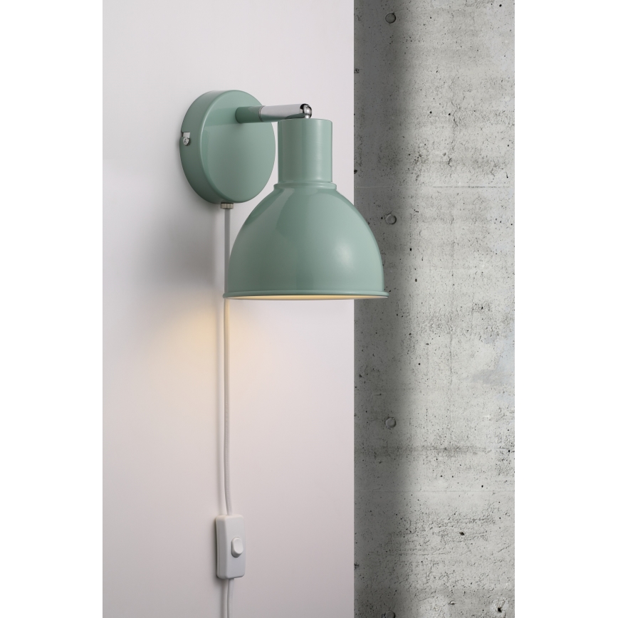Nordlux - Sieninis akcentinis šviestuvas POP 1xE27/18W/230V Mėtinė